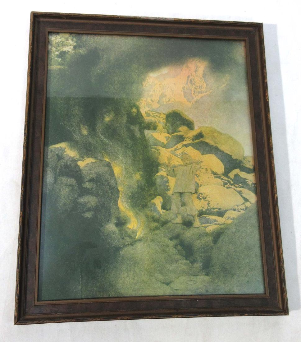 Orig. Maxfield Parrish Print "Aladdin & The Wonderful: 10" x 12" Orig. Frame