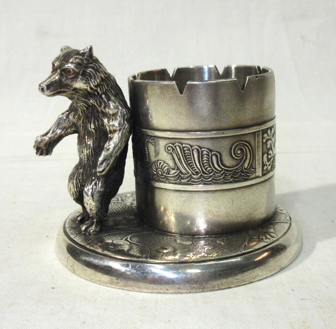 S.P. Pairpoint Bear Toothpick/Match Holder: 2 3/4"T x 3"W