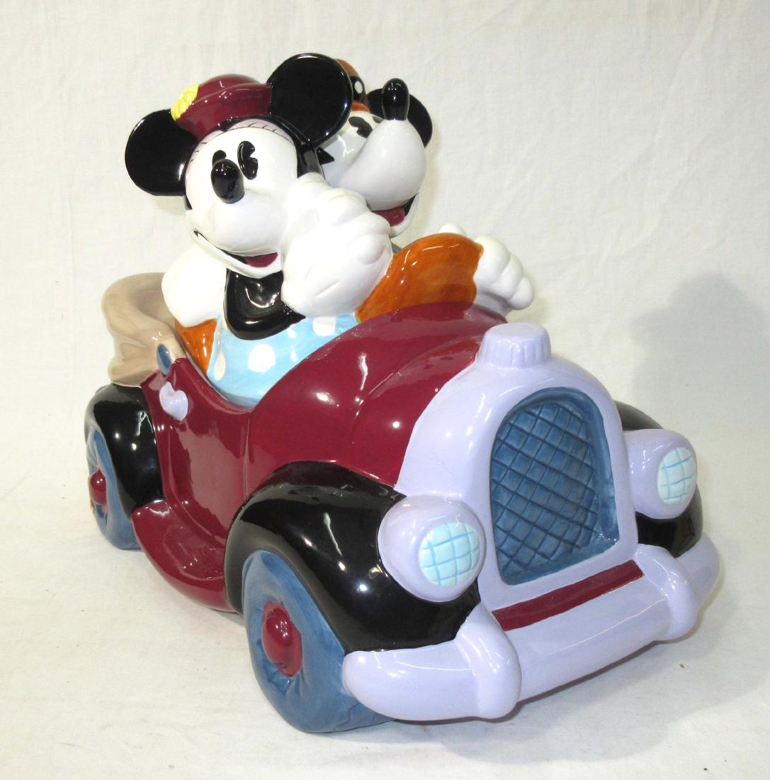 W.D. Mickey & Minnie Cookie Jar: 11"T x 14" x 9"