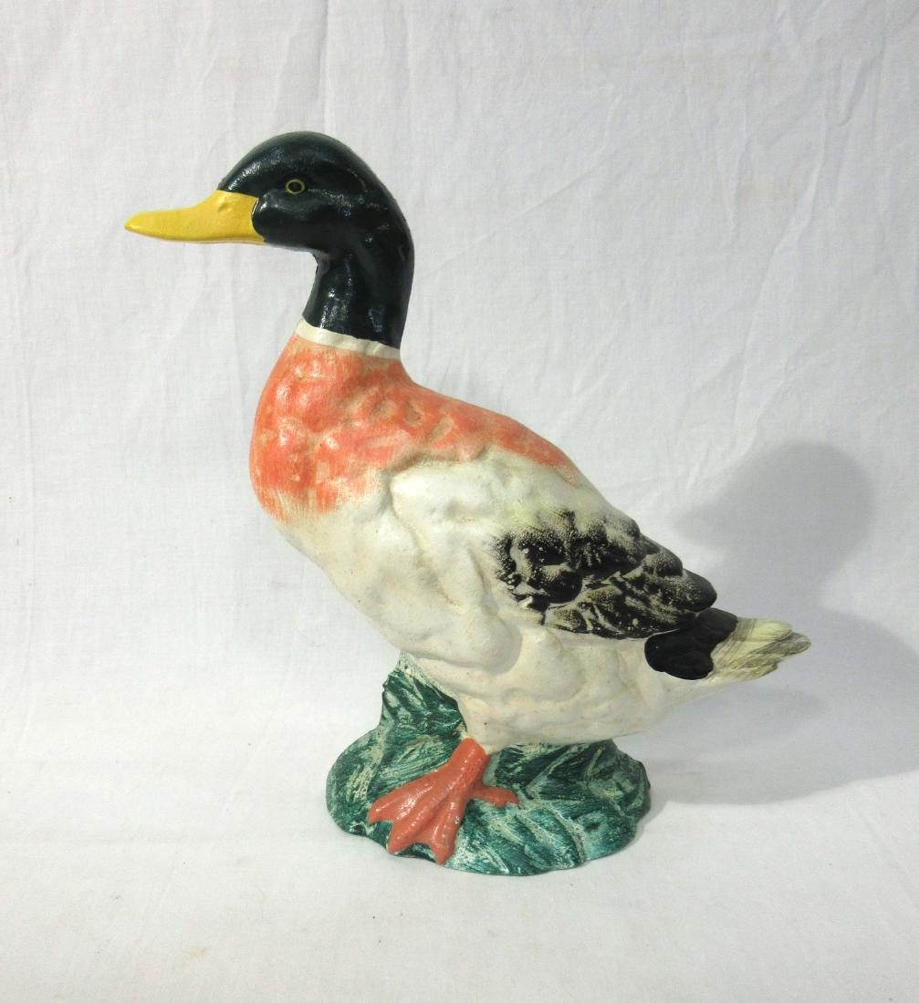 Cast Iron Duck Doorstop: 12"T x 9 1/2"W