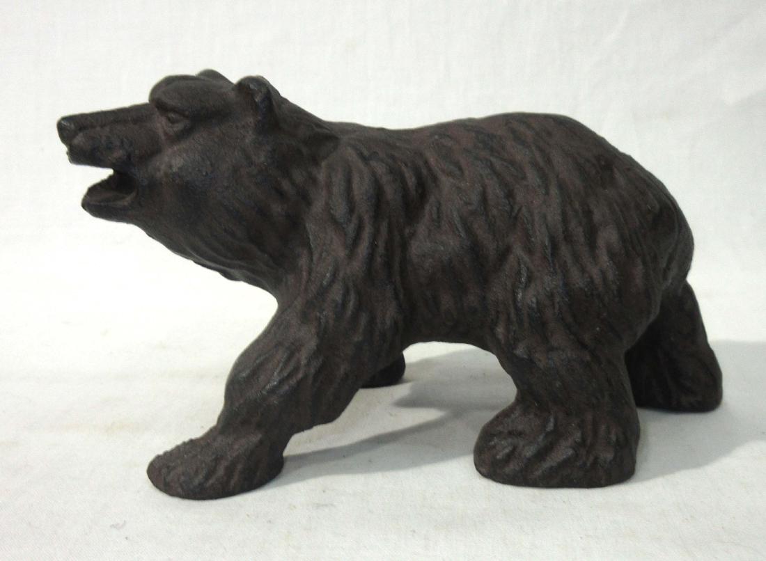Cast Iron Bear Doorstop: 3 1/2"T x 6 1/2"