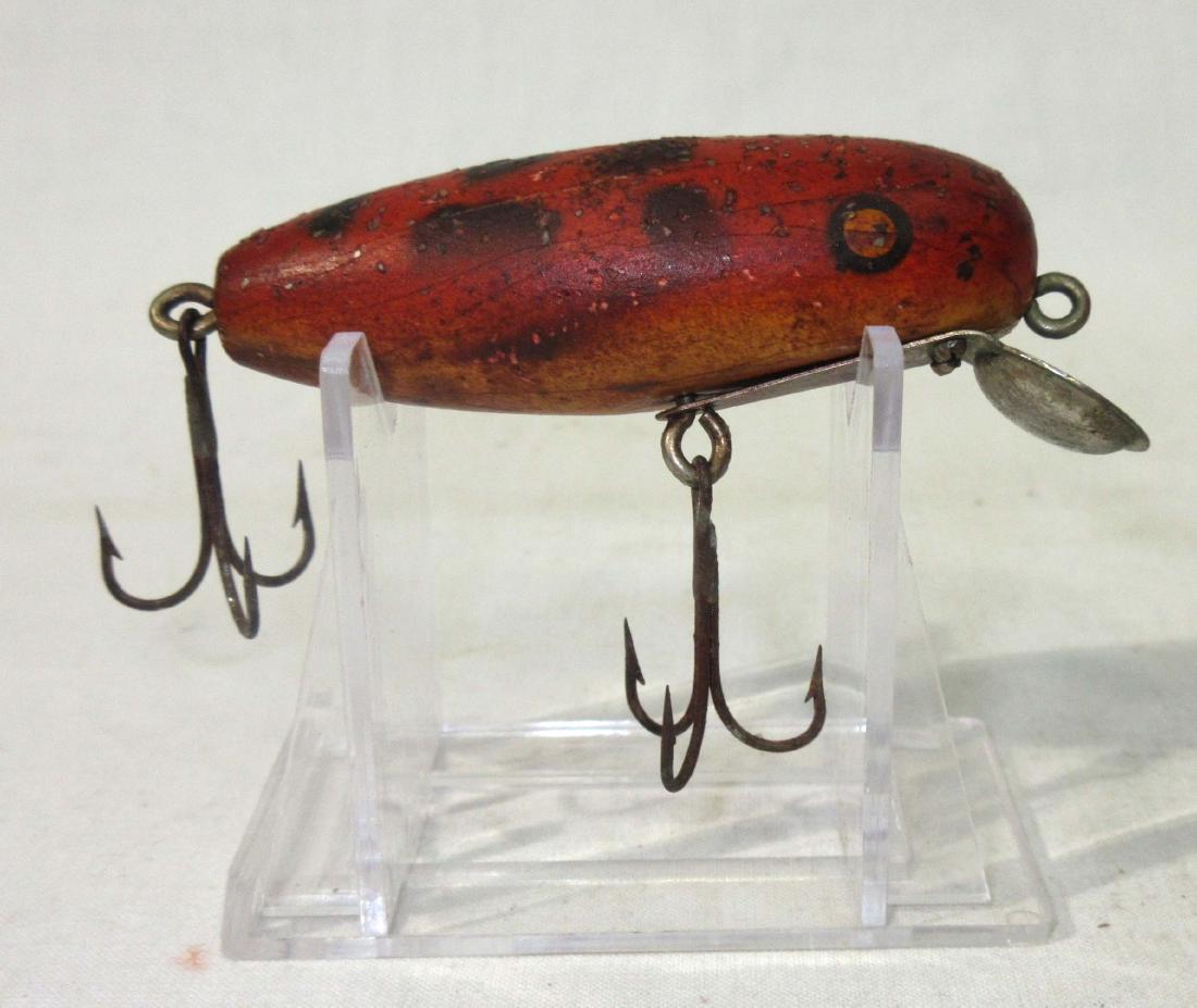 Vtg. Wood Fishing Lure: 3"L (does not include stand)