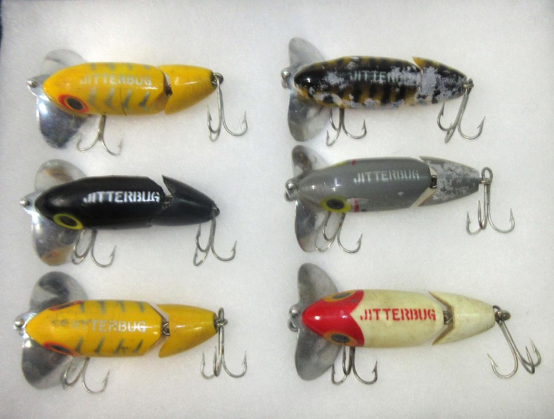 Lot of Vtg. Fishing Lure: 2 1/2"L (does not include stand)