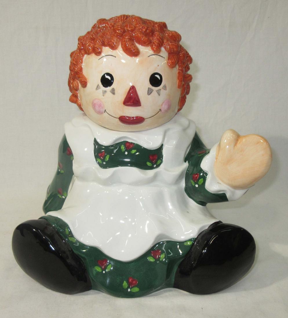 Raggedy Ann Cookie Jar: 11 1/2"T x 11"W