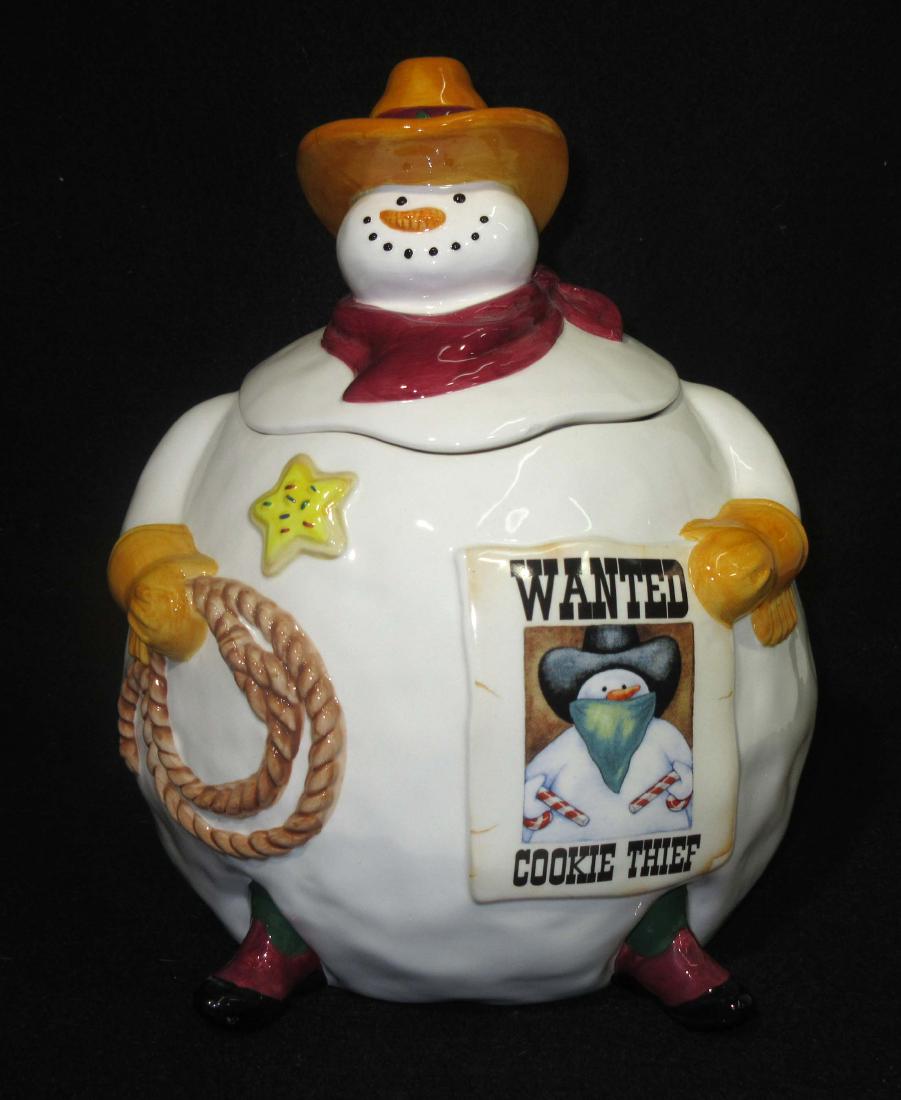 Cookie Thief Cookie Jar: 11"T x 10"W