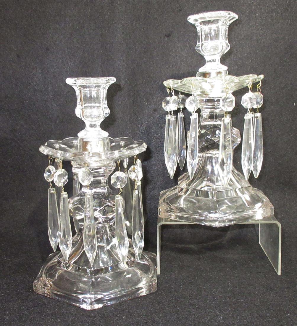 Pr Duncan Miller Candelabras: 8 3/4"T x 6"W