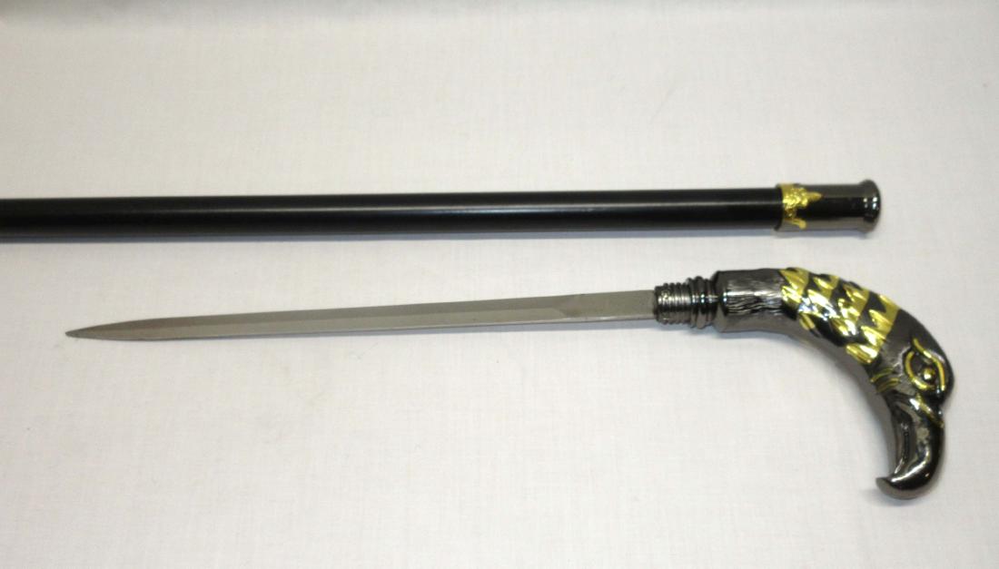 Modern Eagle Head Cane: 36"L