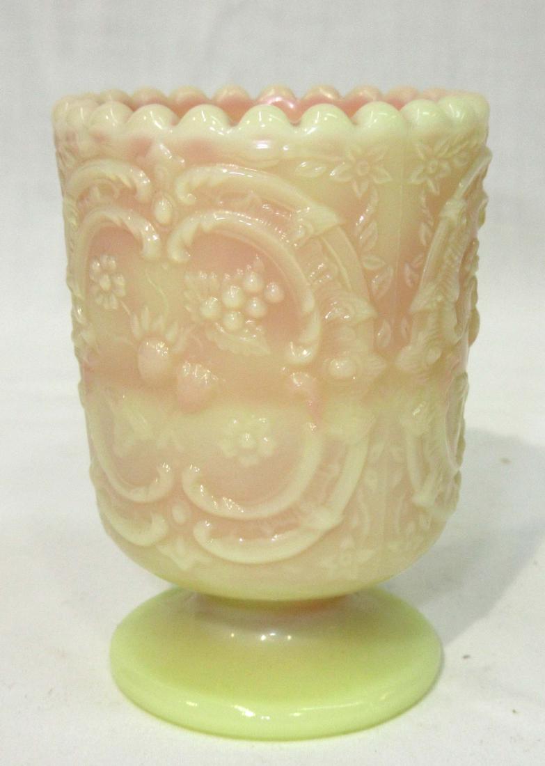 Fenton Burmese Toothpick Holder: 3"T