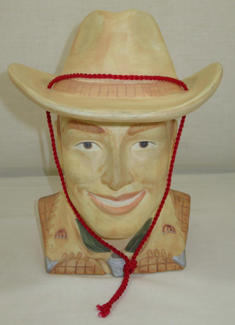 American Frontier Cowboy Cookie Jar: Vandor 11"T x 8 1/2"