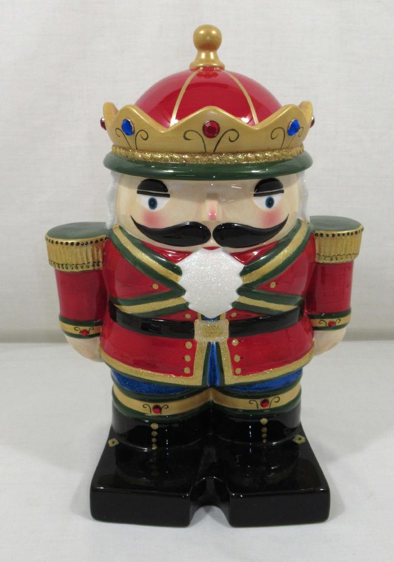 Nutcracker Cookie Jar: Fib Burton & Burton 13" x 9"W