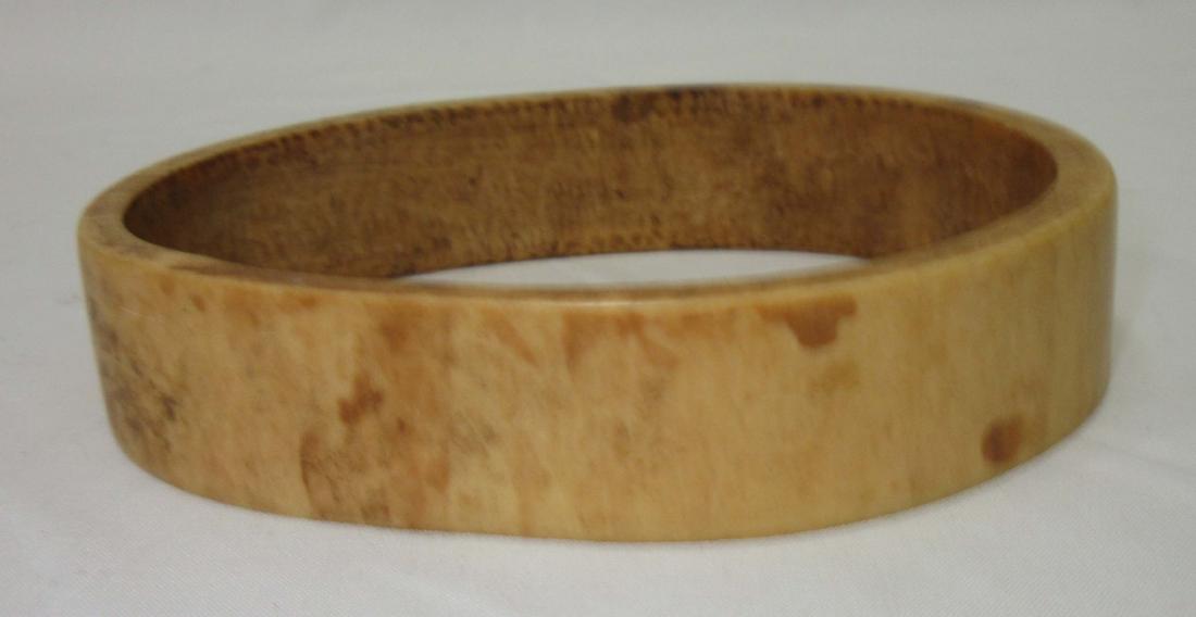 Antique African Bone Bracelet: 4 3/4"