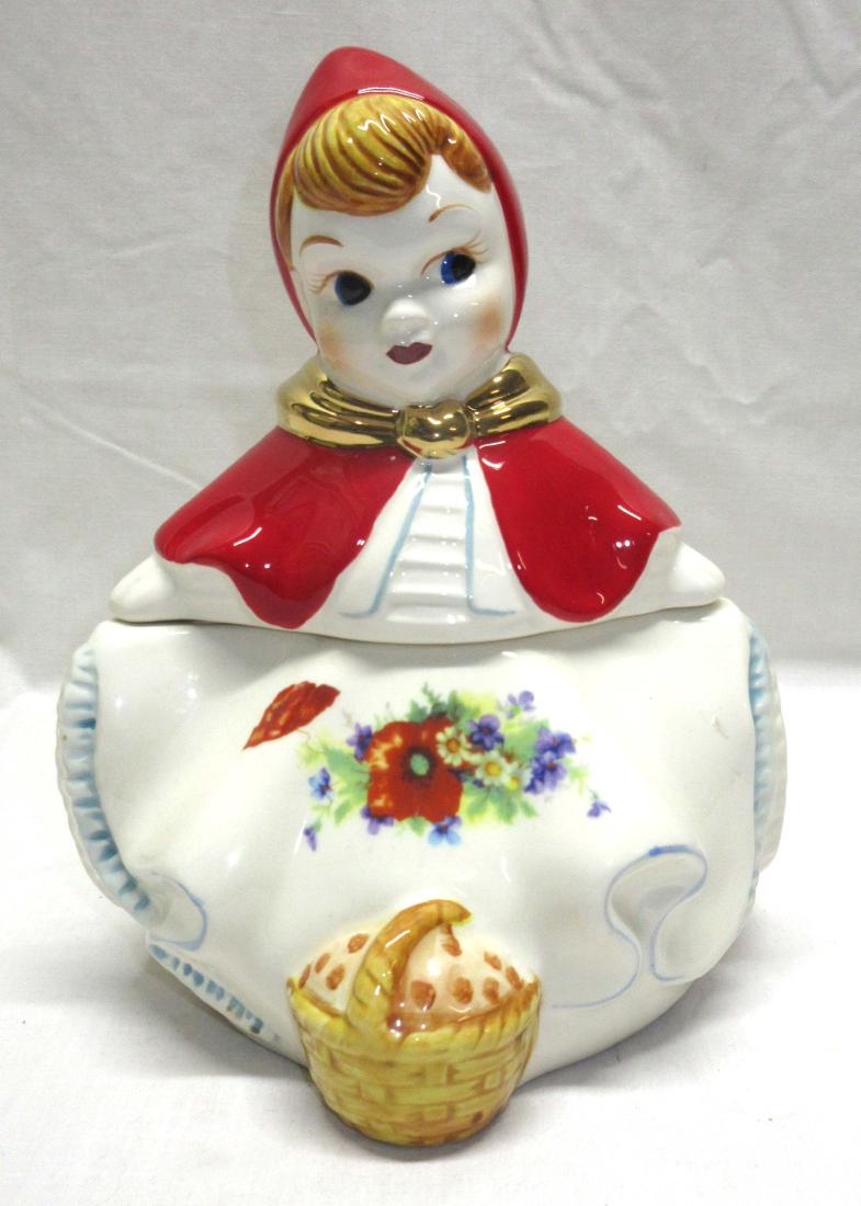 Modern McCoy Lill Red Cookie Jar: 8"T x 6 1/2"W