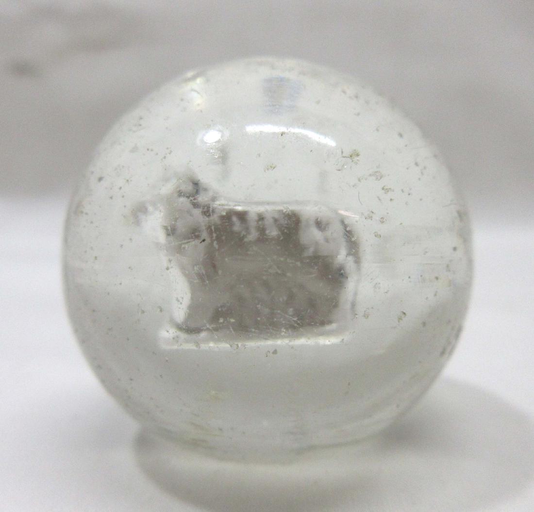 1 3/8" Sulfide Marble w/ Lion: 1 3/8" no stand