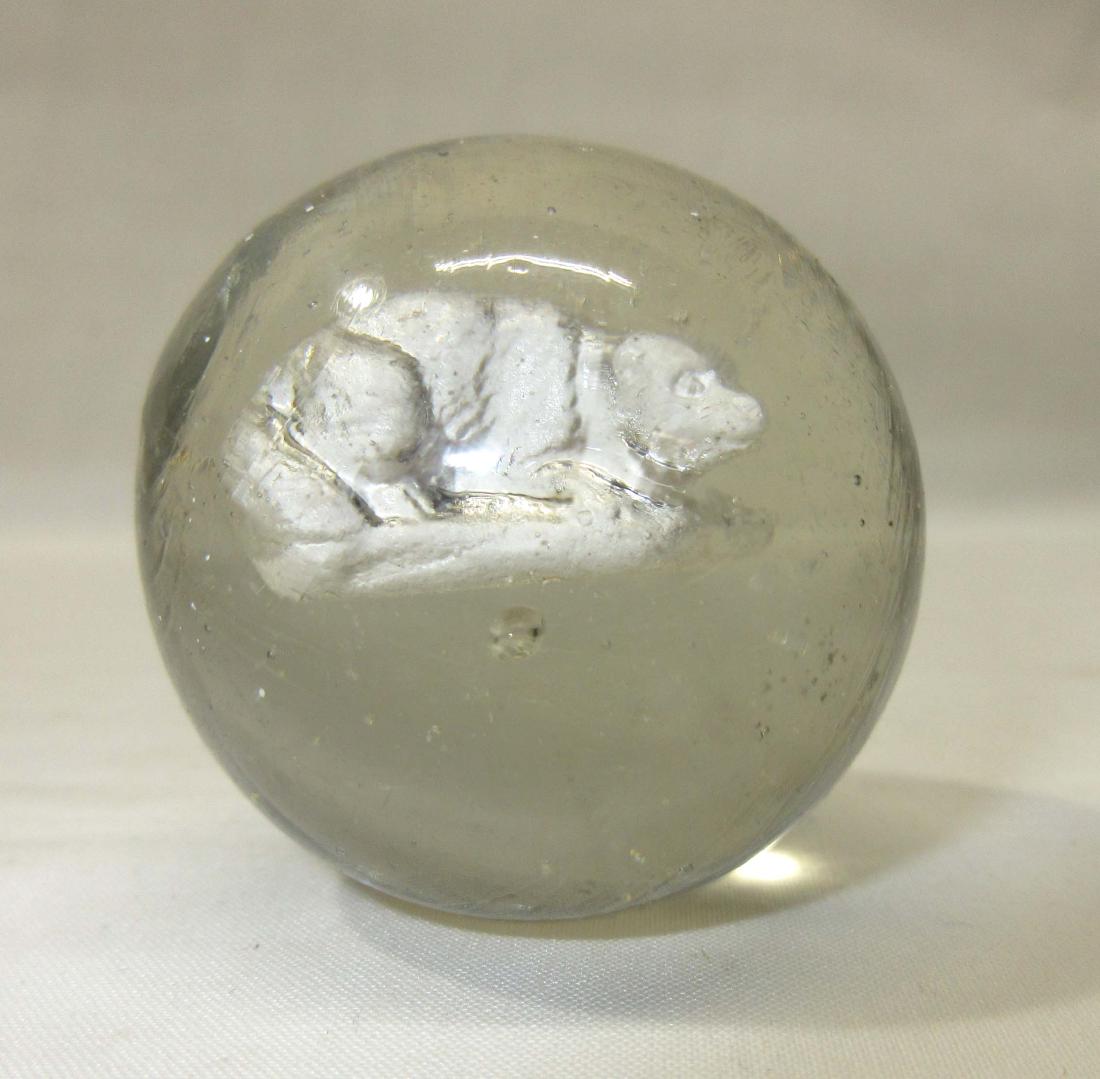 1 1/2" Sulfide Marble w/ Bear: 1 1/2" no stand