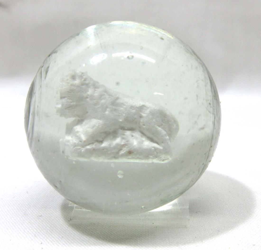 1 5/16" Sulfide Marble w/ Lion: 1 5/16" no stand