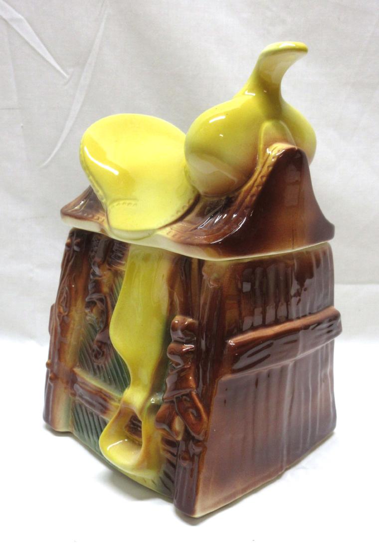 Saddle Cookie Jar: 11 1/2" x 8"