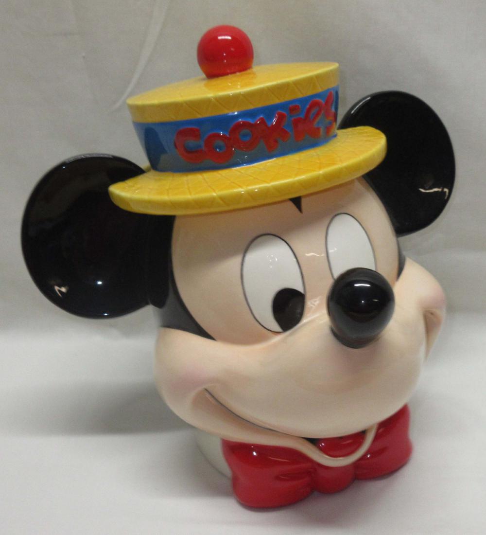 Mickey Mouse Cookie Jar: 11"T x 12"W
