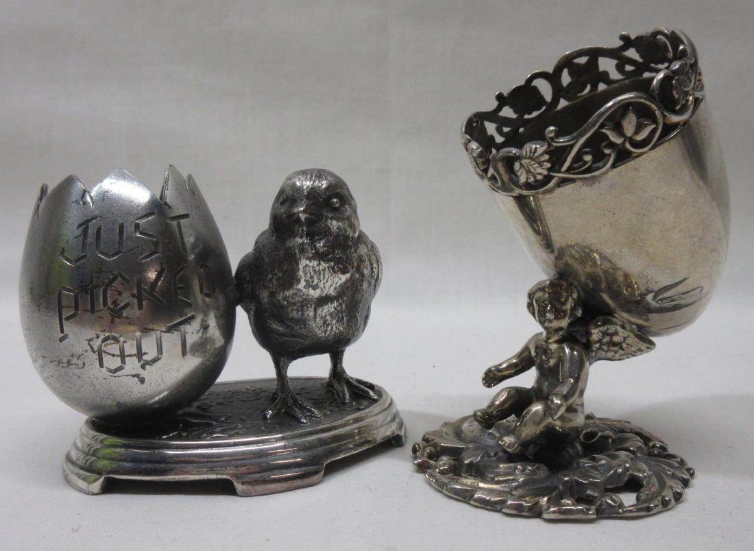 2 Vict. S.P. Toothpick Holders: 3"