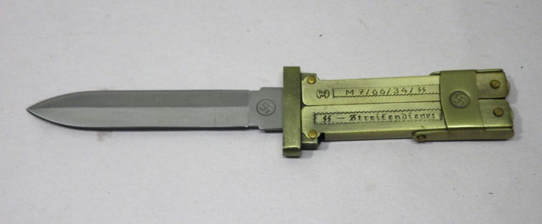 6" Modern Nazi Paratrooper Knife: 6"