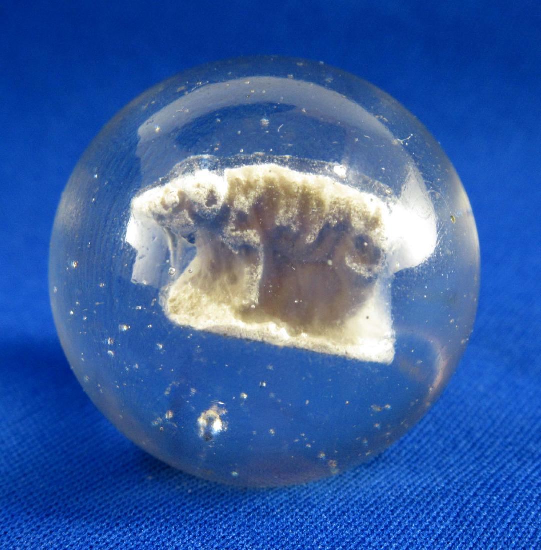 1 1/4" Sulfide Marble w/ Bear: 1 1/4"
