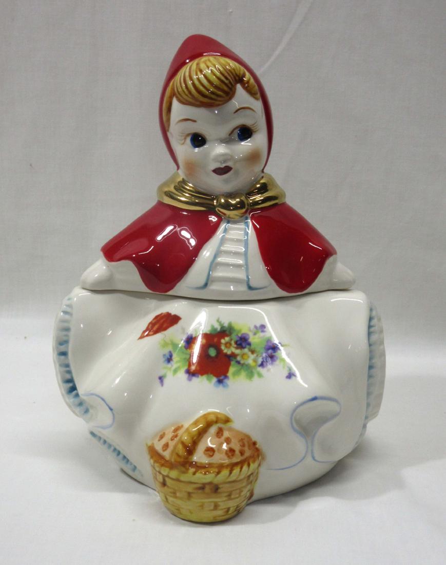 Modern Red Riding Hood Cookie Jar: 8"T x 6 1/2"W