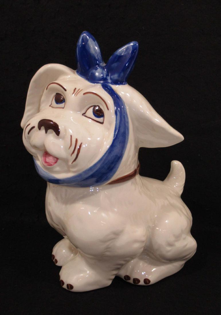Muggsy Cookie Jar: 11 1/2"T x 5 1/2"W