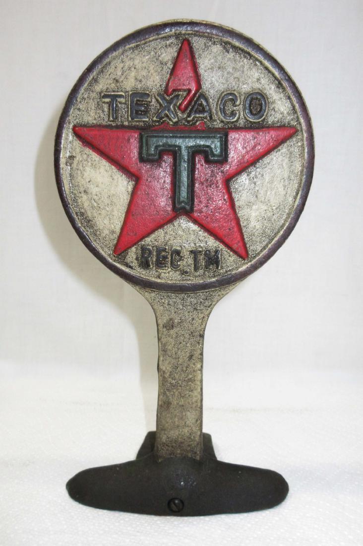 Modern Texaco Doorstop: 9 1/2"T x 5"W
