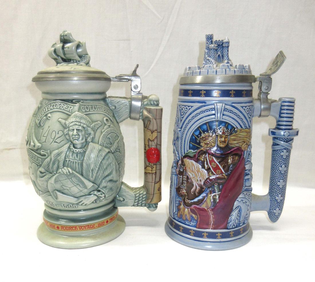 2 Avon Beer Steins