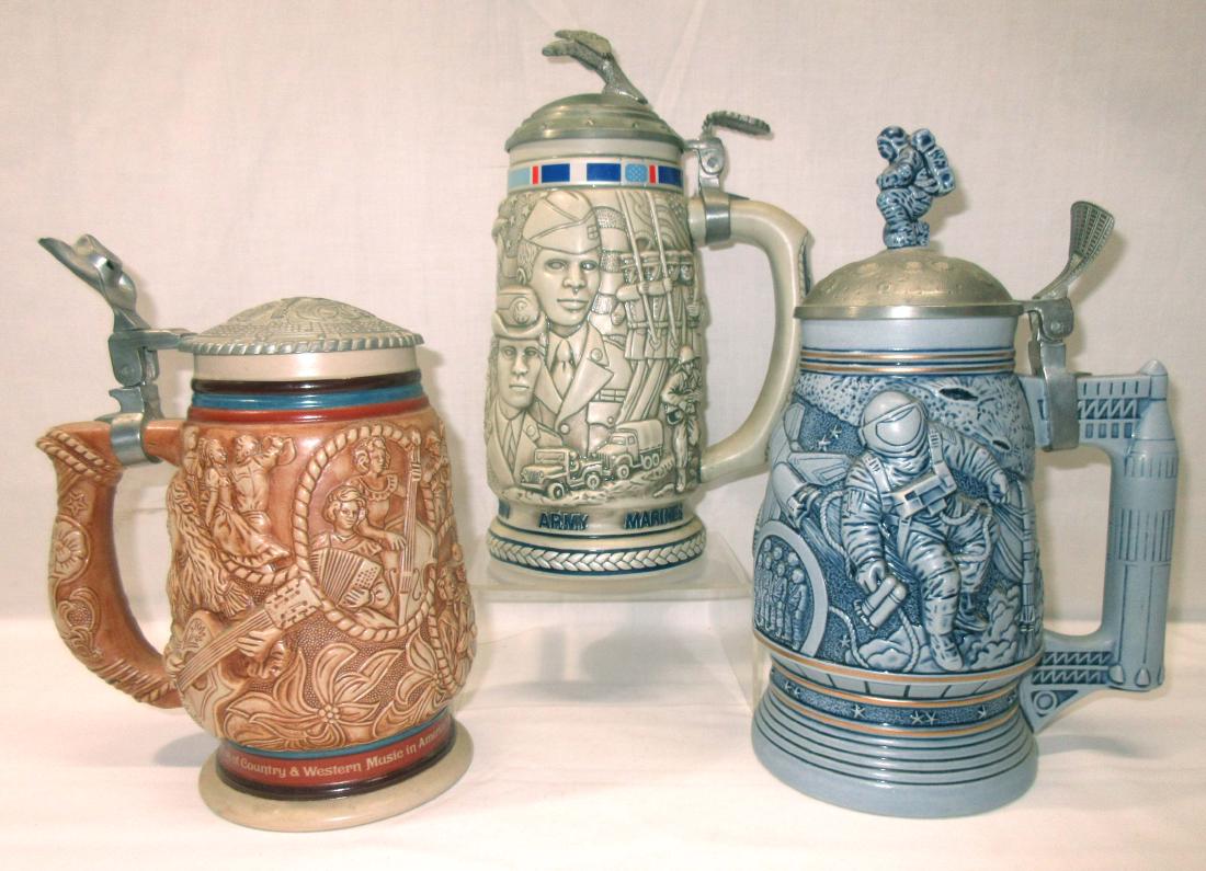 3 Avon Beer Steins Sep 24, 2018 Martin Auction Co. in IL
