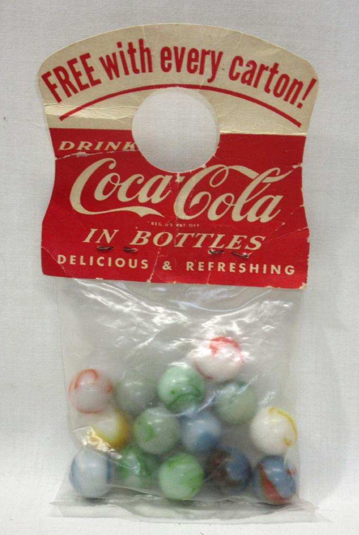 14 Coca Cola Marbles in Orig. Pack: 14 Coca Cola Marbles in Orig. Pack
