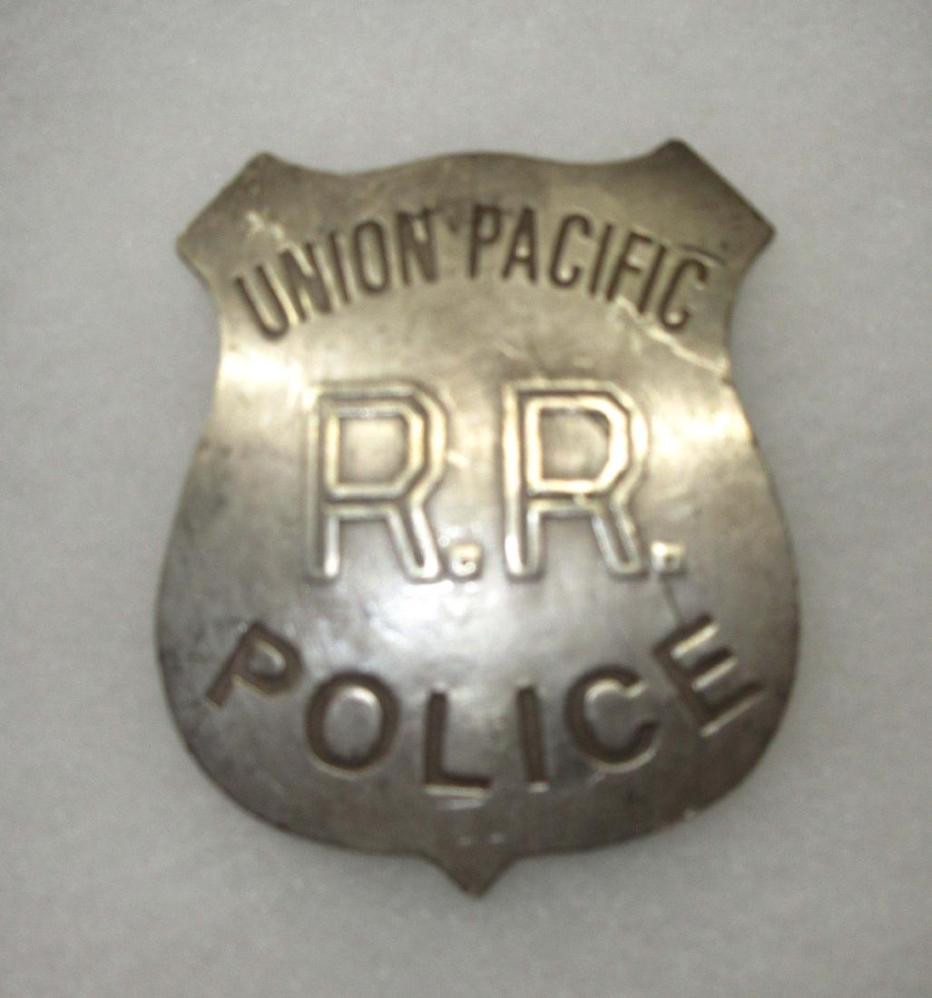 Modern Union Pacific RR Police Badge: 2 1/2" x 2"