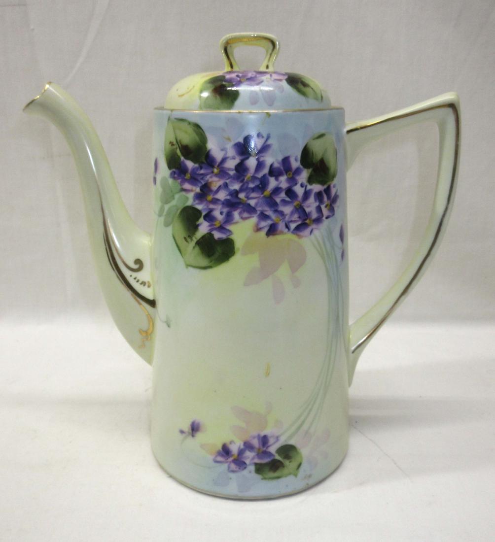 HP Nippon Chocolate Pot: 8 1/2"T x 4 1/2"W
