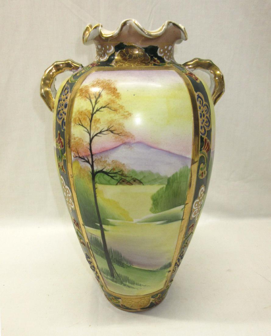 H.P. Nippon Vase: 12"T x 7"W