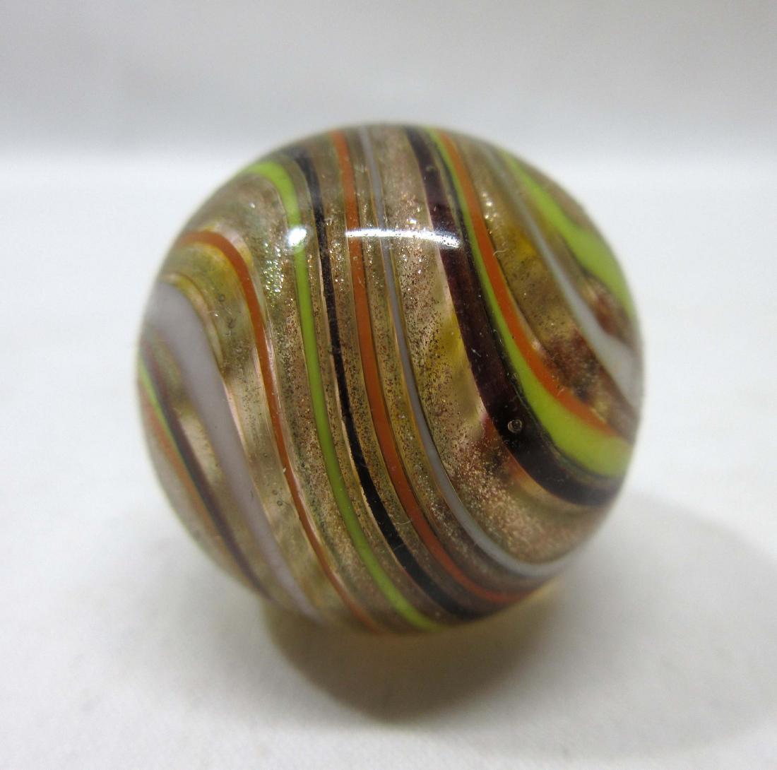 Modern 1 1/8" Hand Made Lutz Marble: 1 1/8"