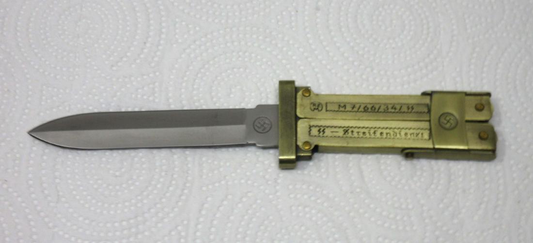5 3/4" Modern Nazi Paratrooper Folding Knife: 5 3/4"