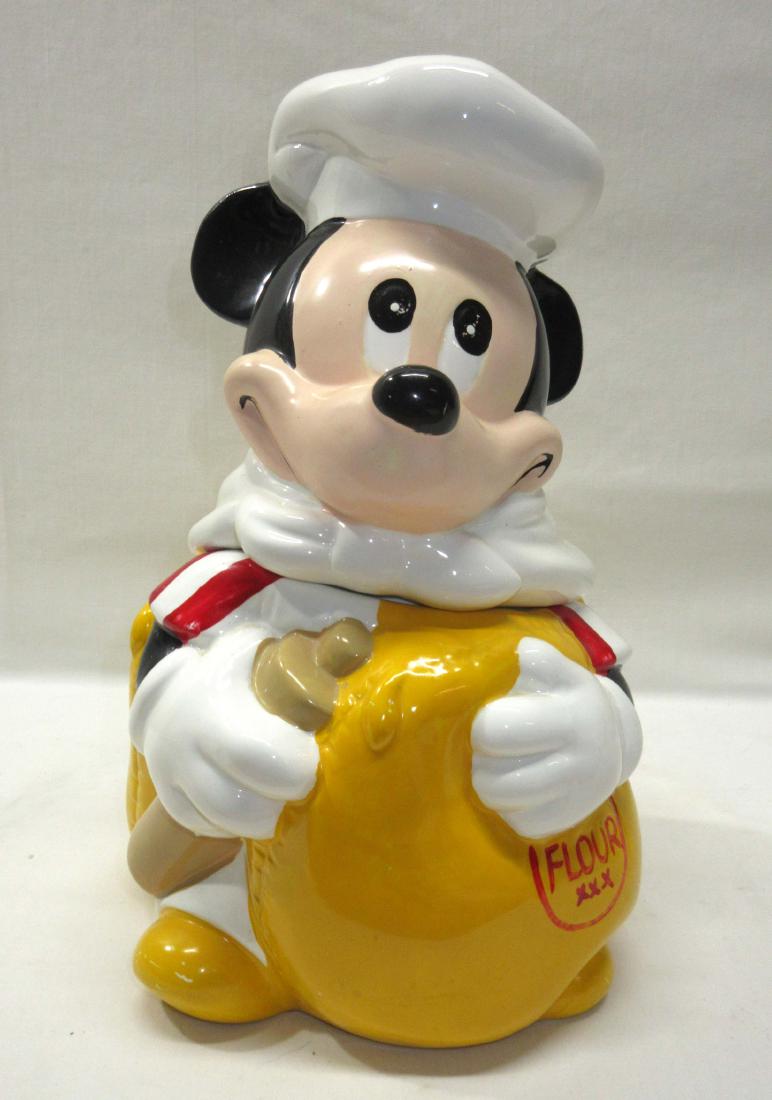 Chef Mickey Mouse Cookie Jar: 10 1/2"T x 7"W