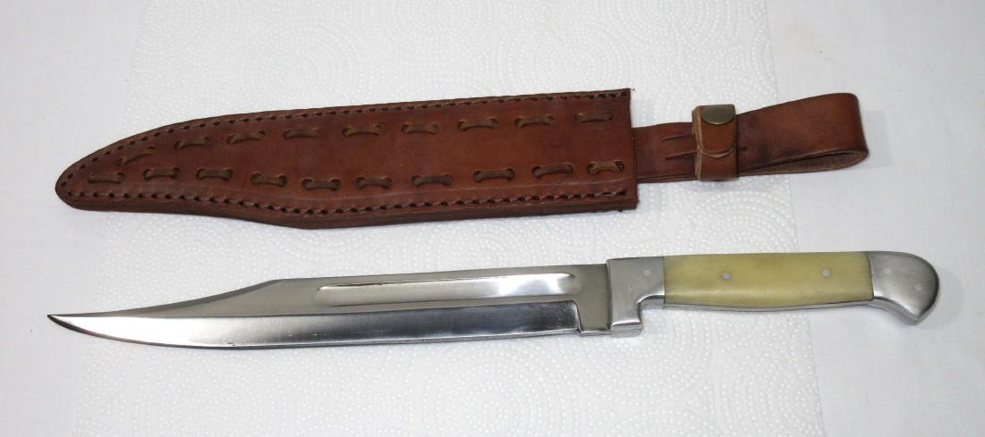 16" Bone Handle Bowie Knife: 16"