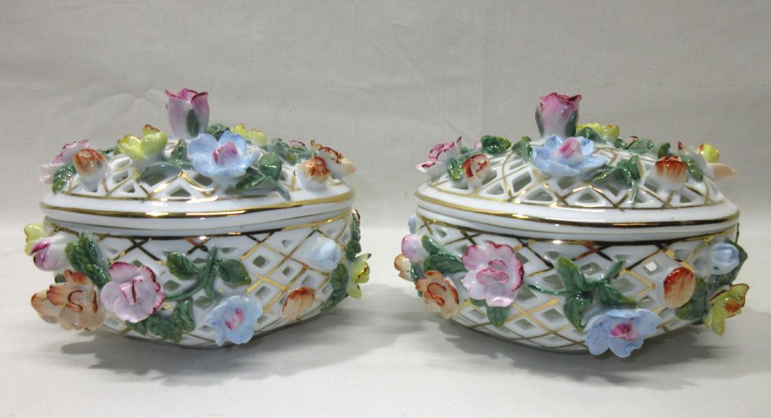 2 PC KPM Vanity Box's: 4"T x 5 1/2"L