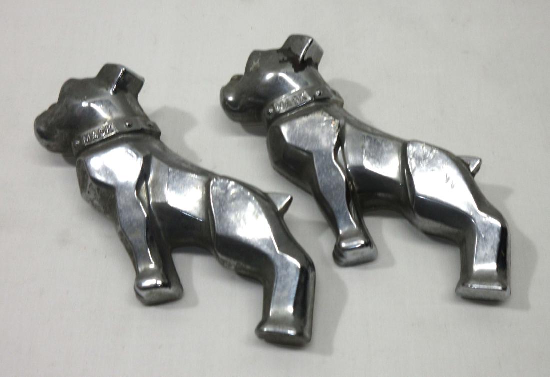 2 Vtg. Mack Truck Emblems: 4"T x 5"L