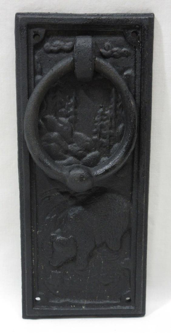 Cast Iron Bear Door Knocker: 8 3/8" x 3 5/8"
