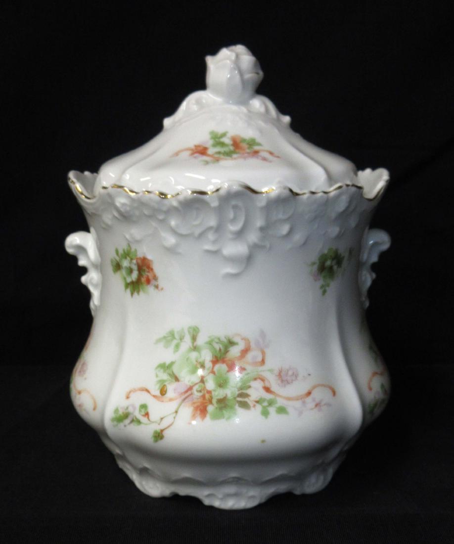H.P. Germany Cracker Jar: 6 1/2"T x 5 1/2"W
