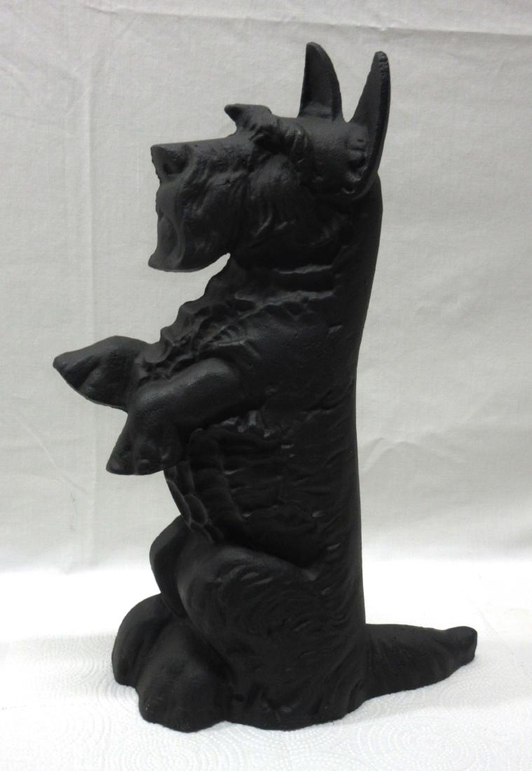 Cast Iron Scotty Dog Door Stop: 15"T x 11"W