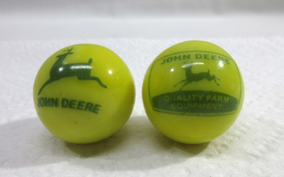 (2) 7/8" John Deere Marbles: 7/8"