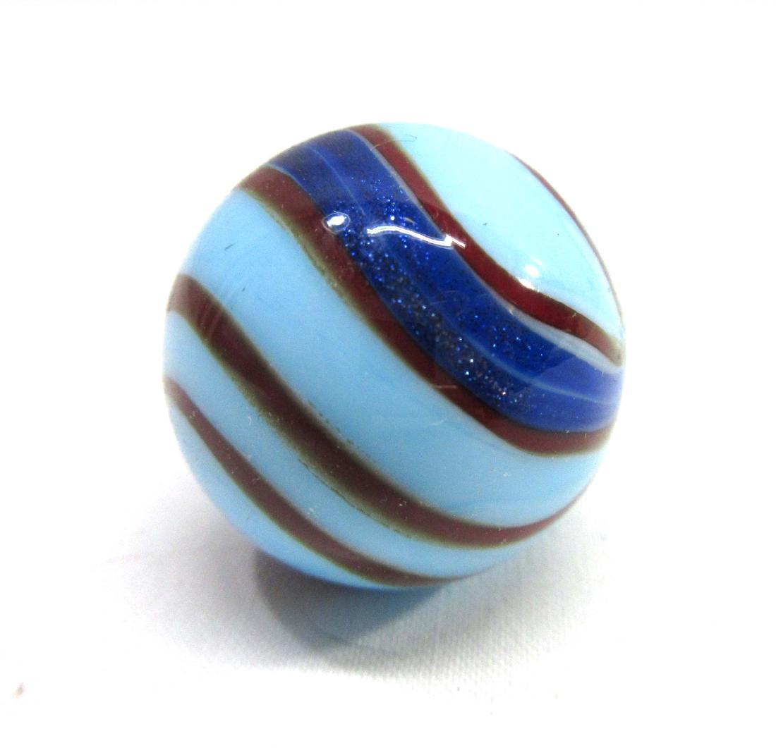 7/8" Handmade Lutz Marble: 7/8"