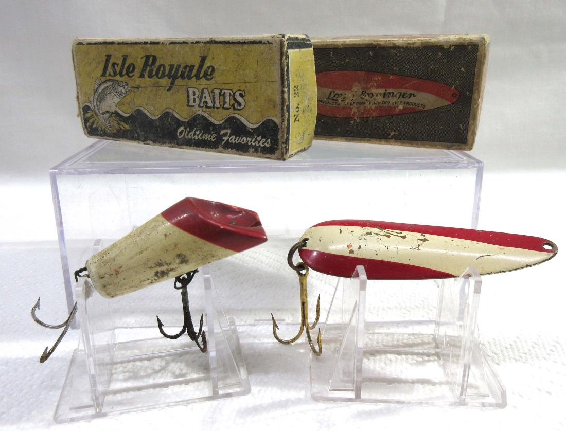 2 Vtg. Fishing Lures, Orig. Boxes: 3" & 3 5/8"