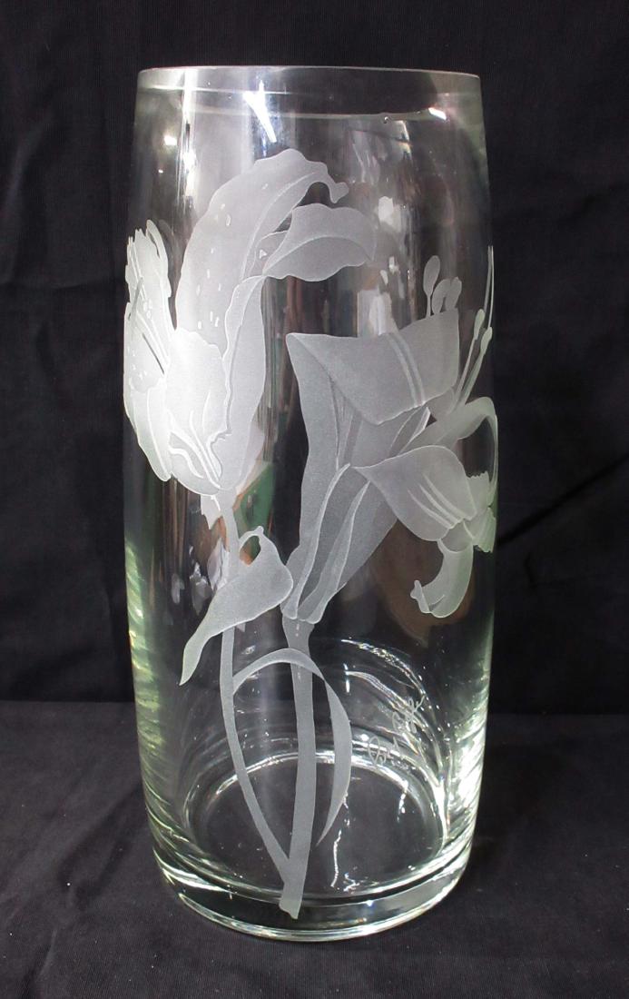 Sgnd. Perry Coyle Vase: 12 3/8"T x 5"W