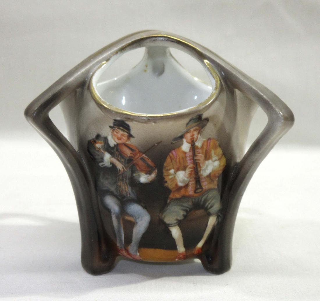 Royal Bayreuth 3 Handle Toothpick Holder: 3" T x 3 1/4" W