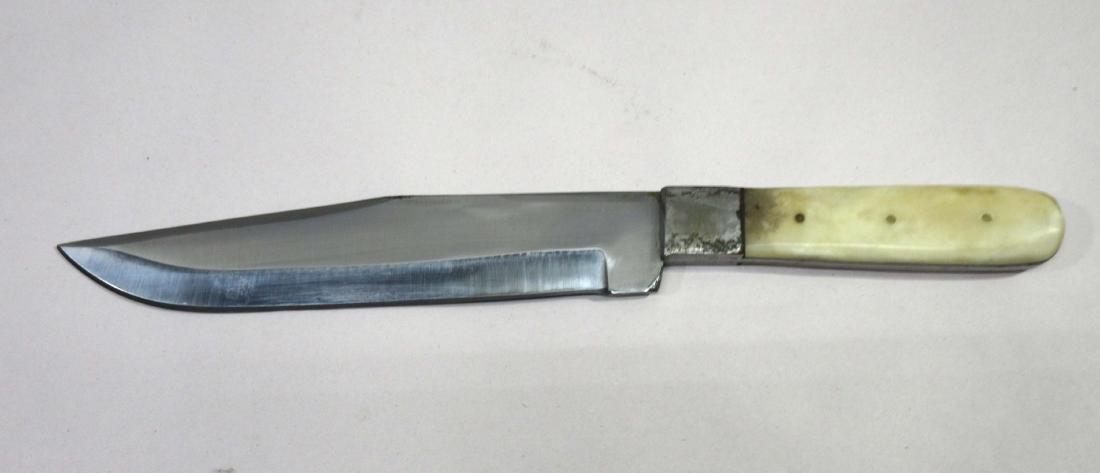 12 3/8" Bone Handle Bowie Knife: 12 3/8"