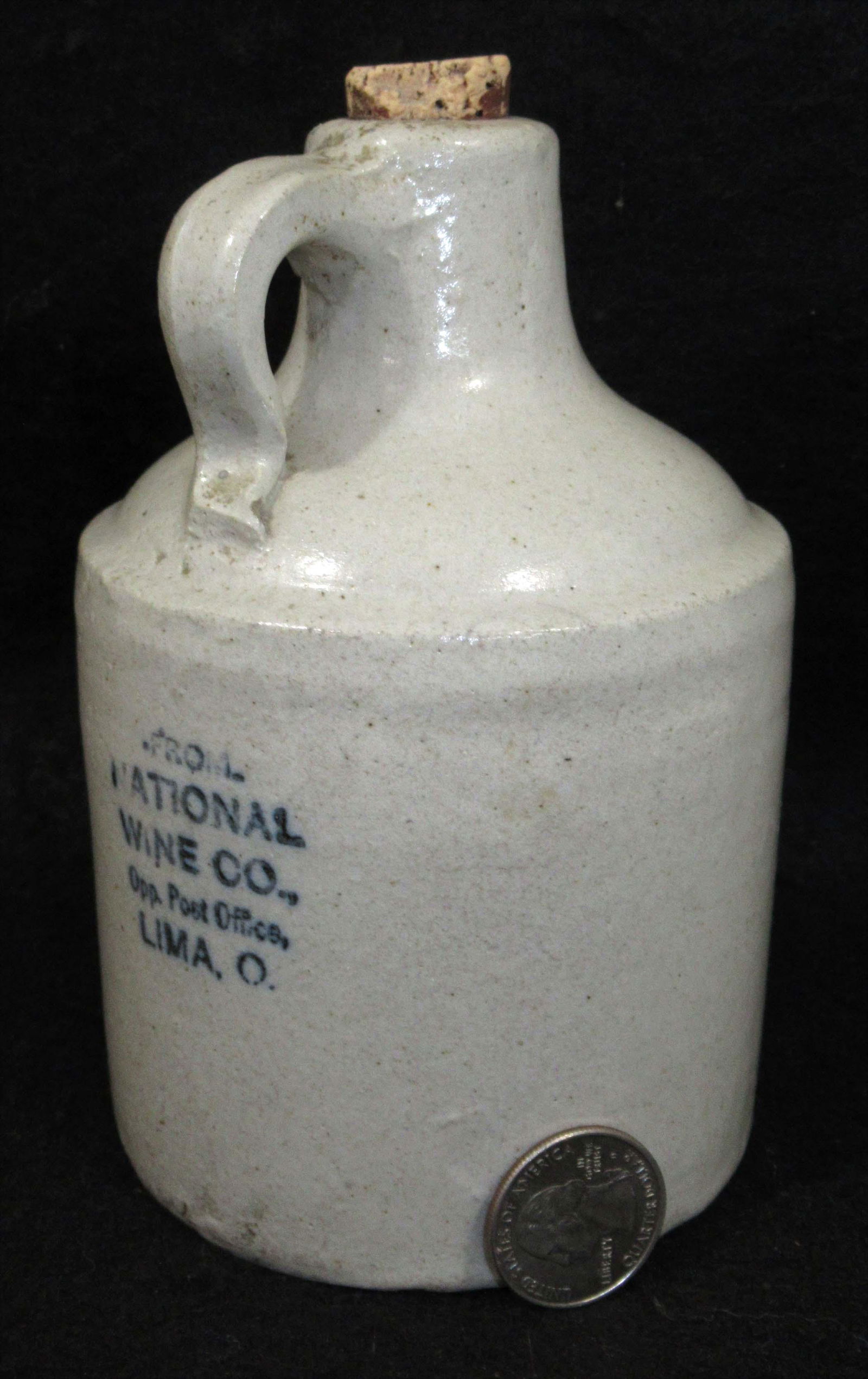Miniature Stoneware Advertising Jug (1 of 4)