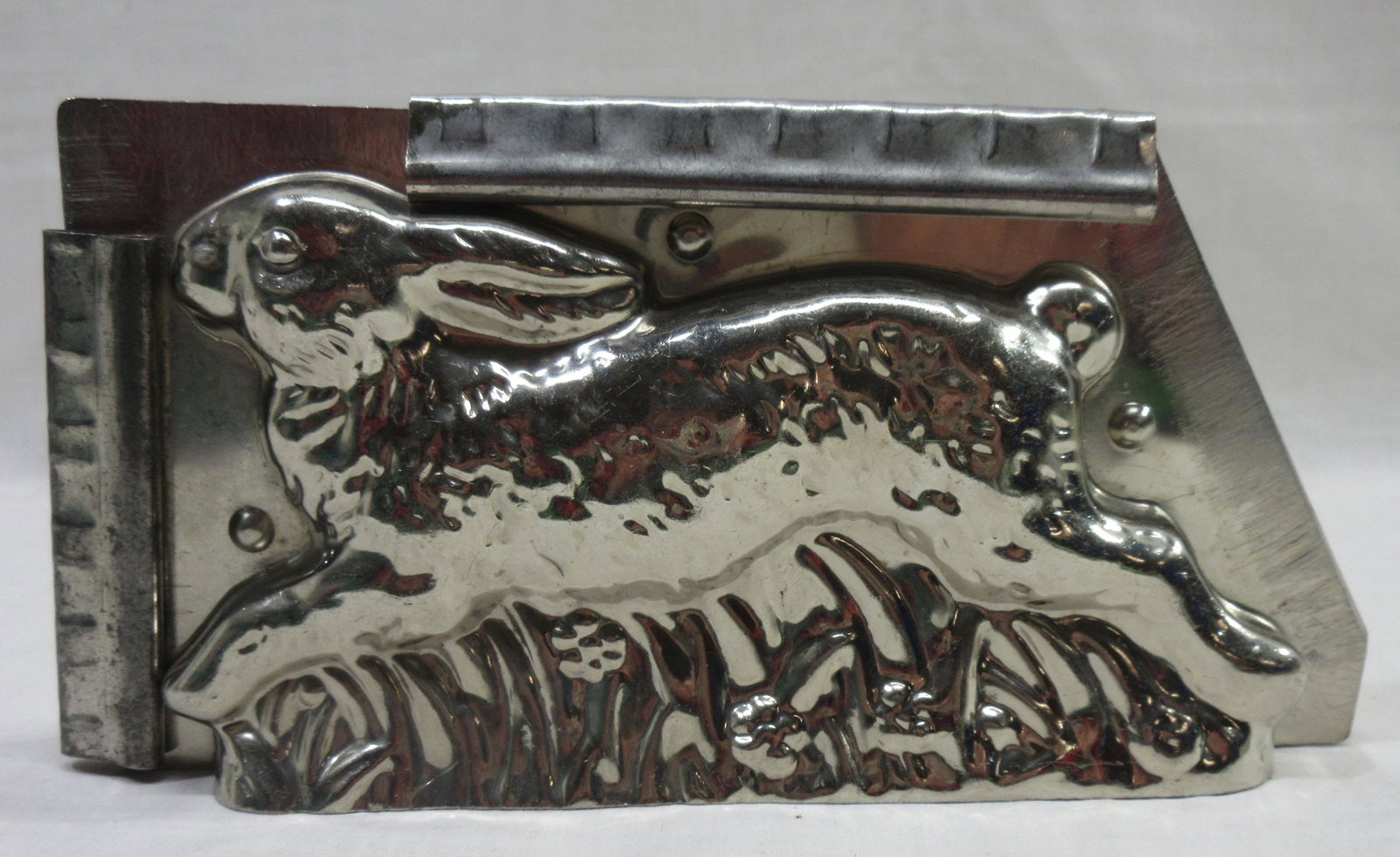 Tin Chocolate Mold: 3 3/4"T x 7 1/2"W